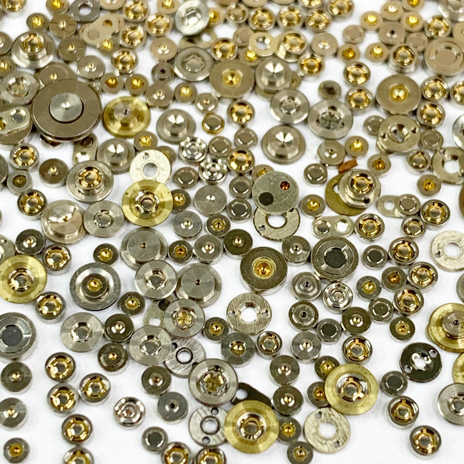 100 Jewel Settings Steampunk Altered Art Part Watchmaker Repair Lot Stone Cap