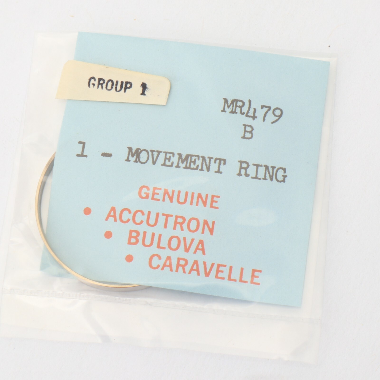 NOS Genuine Bulova Movement Ring Watch Part MR479B Watchmakers (C5D11)