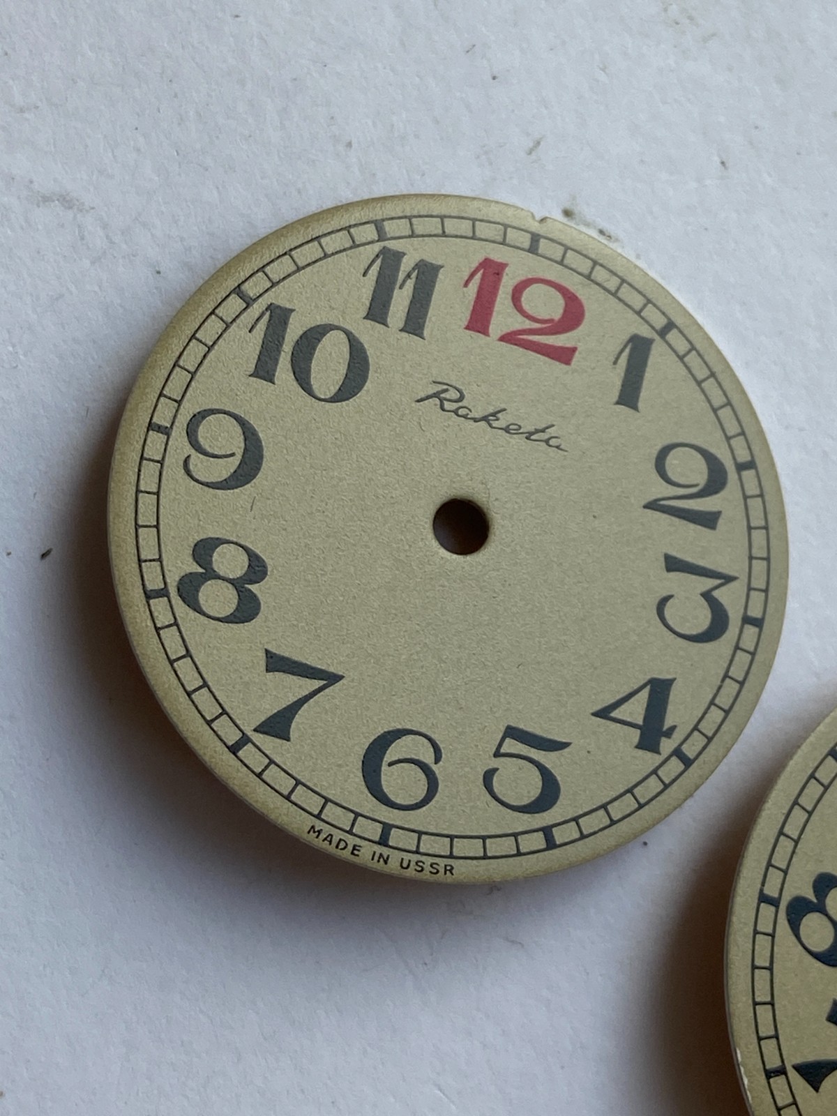 NOS LOT WATCH RAKETA RED 12 DIAL 2609HA 19 JEWELS RARE NEW OLD STOCK PARTS USSR