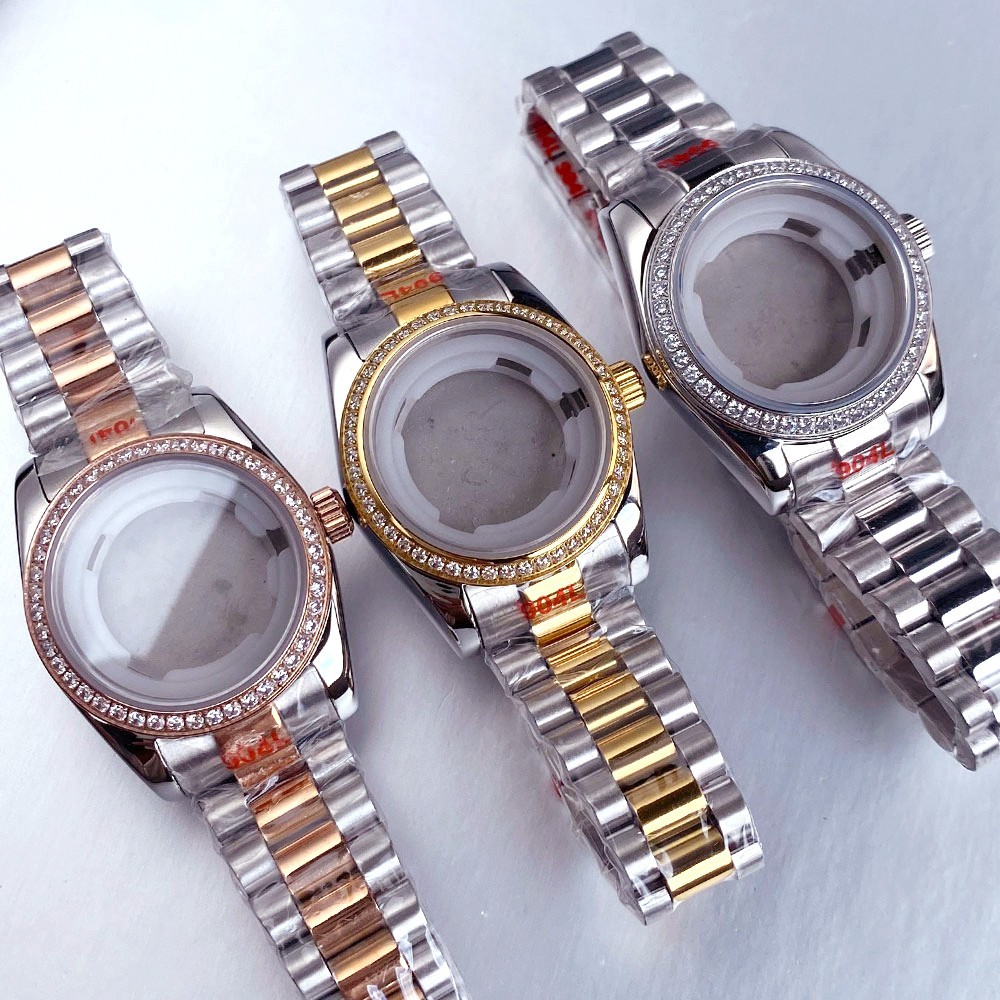 31MM Sapphire Crystal diamond Watch Case Fit NH05A NH06A Ladies’ watch case