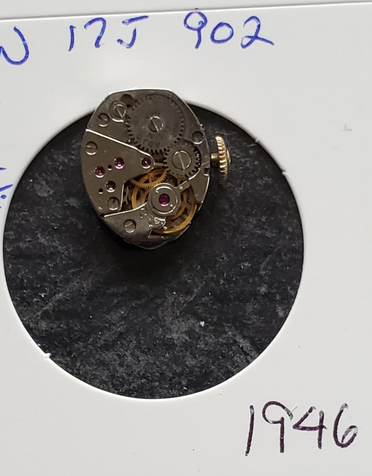 WOMENS ELGIN 17j 902 WRIST WATCH MOVEMENT #1946
