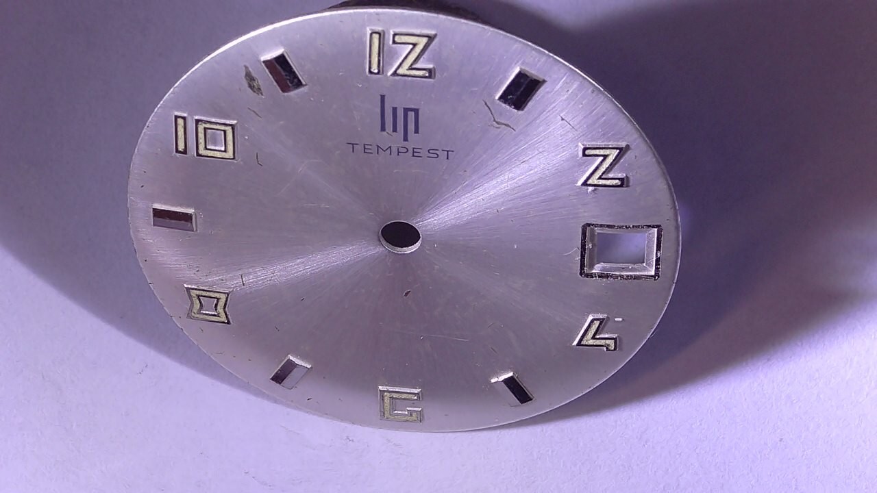 Lip Watch Diameter 27.50 Mm An Old Metal Dial Lip Stock