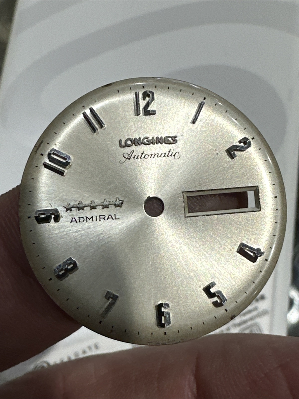Longines Admiral Dial – Parts 5 star 9 o’clock mark