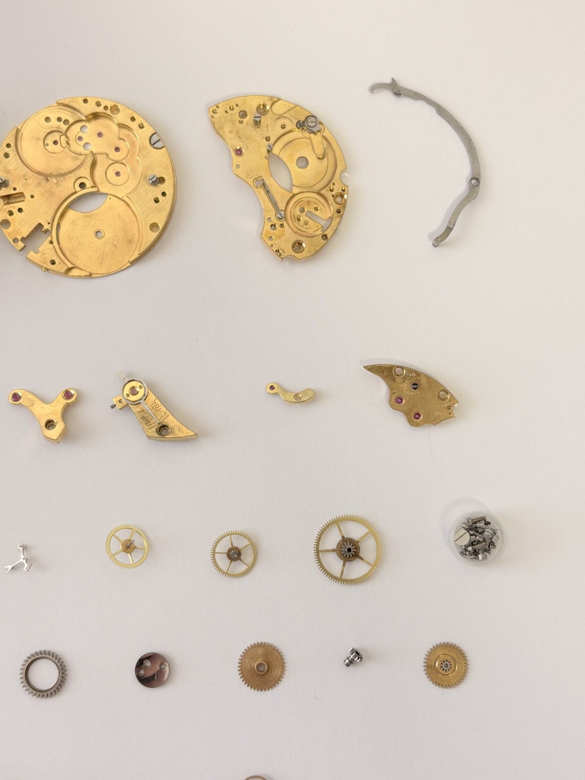 Landeron Cal 15 Monopusher Chronograph Watch Movement Part 2 3 16 Dial Hands Sub