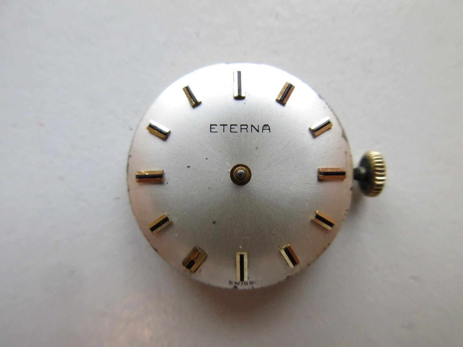 Eterna cal. 1418U Swiss vintage watch movement – running