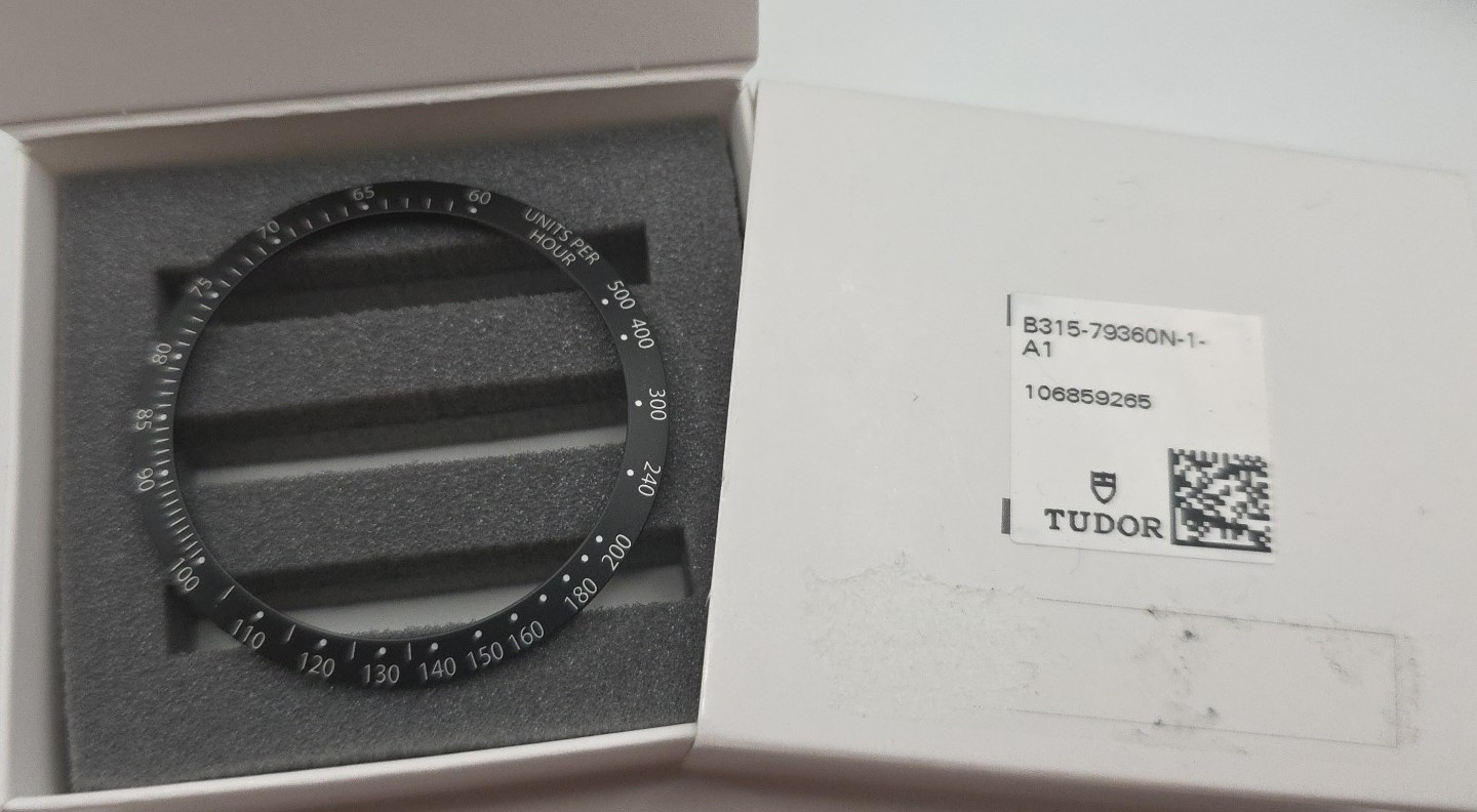 Tudor 79360 Black Bay Chrono Original Black Bezel Insert 315-79360N