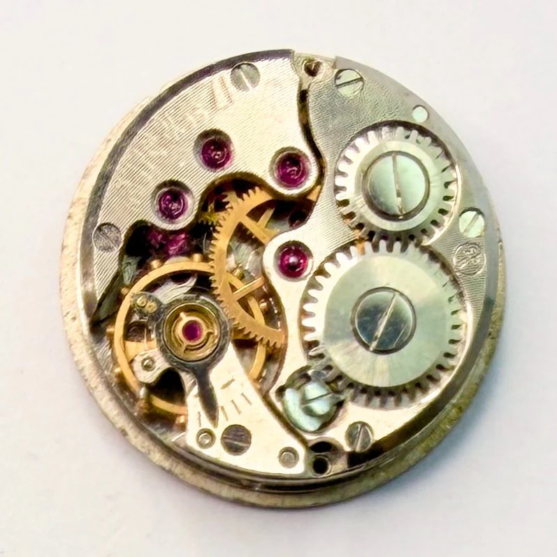 Sekonda Y43 Mechanical Watch Movement, 17 Jewels, USSR, Working, 16.2mm