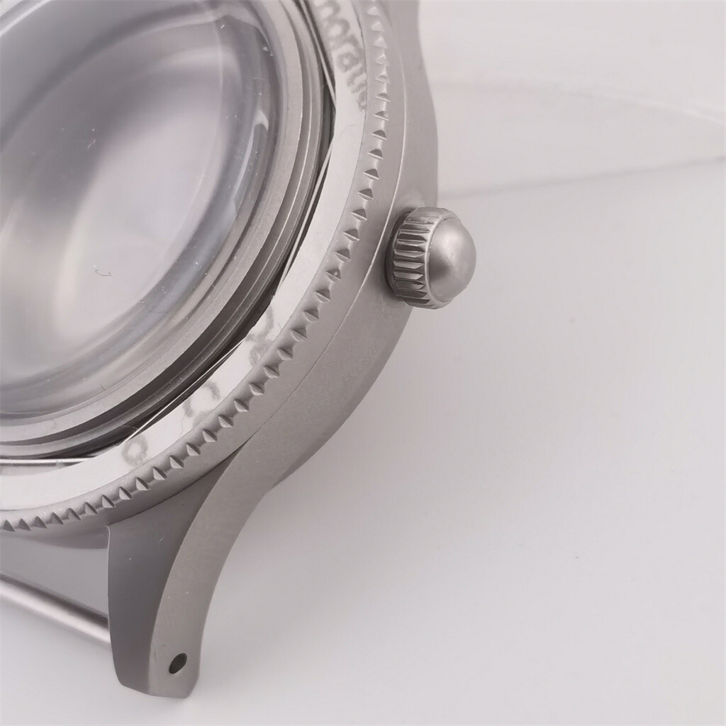 40mm Luminous bezel Frosted brushed Watch Case Fit NH34 NH35 NH36 Movement