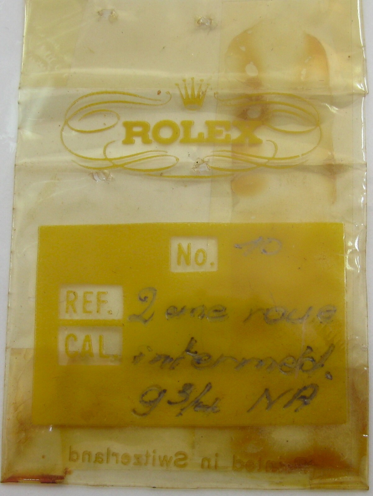 Rolex bubbleback 620 630 Watch 9 3/4 NA automatic part 2 nd. intermediate wheel