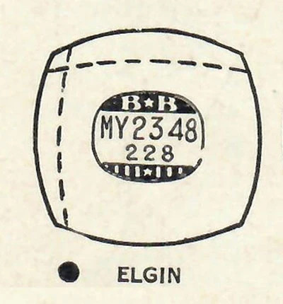 ELGIN : 5706 – Cushion 23.4mm x 22.8mm