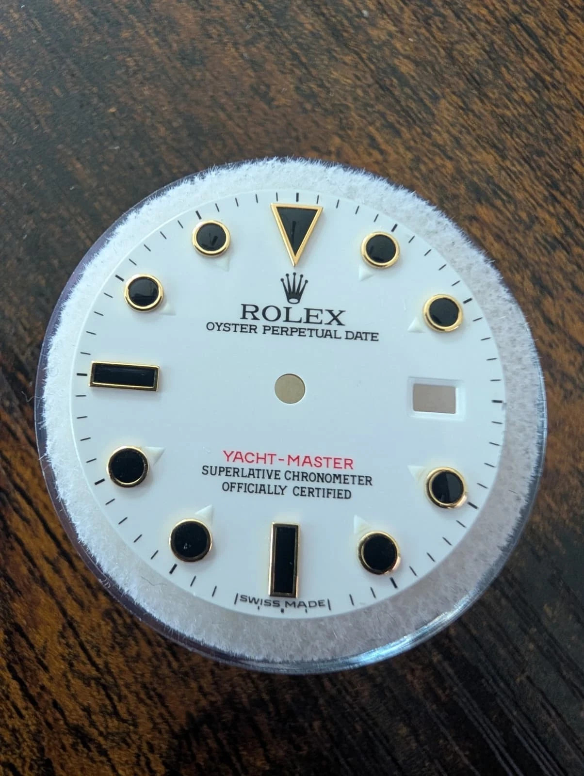 ROLEX OYSTER PERPETUAL DATE YACHT-MASTER 27.2MM WHITE DIAL – 16628 OC#499