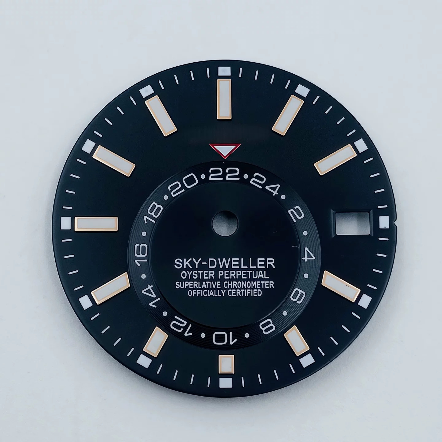28.5mm Sun Pattern Watch Dial Green Luminous Date for Nh35 Nh36 4R Movement