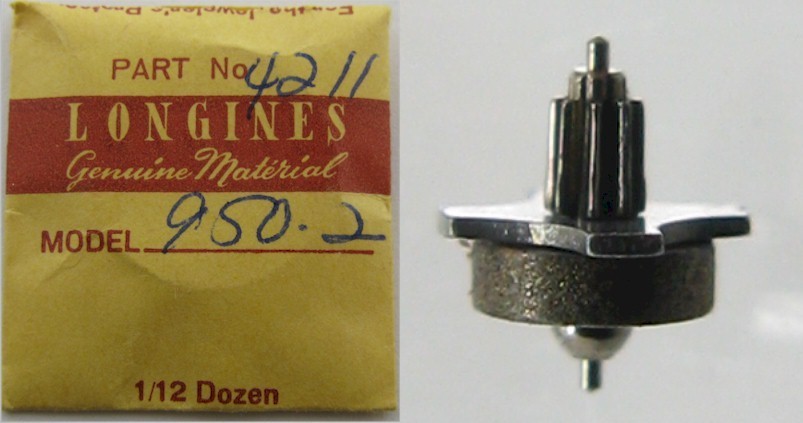 Longines L 950.2 setting driving wheel 4211 rotor wheel / magnet * Quartz *