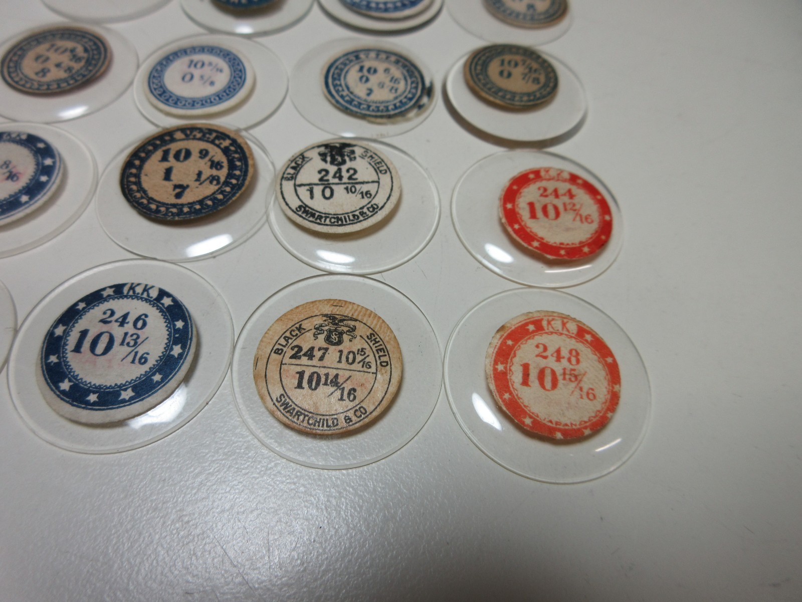 LOT GLASS THICK & THIN POCKET WATCH CRYSTALS SIZE 10 REPLACEMENT PARTS #10