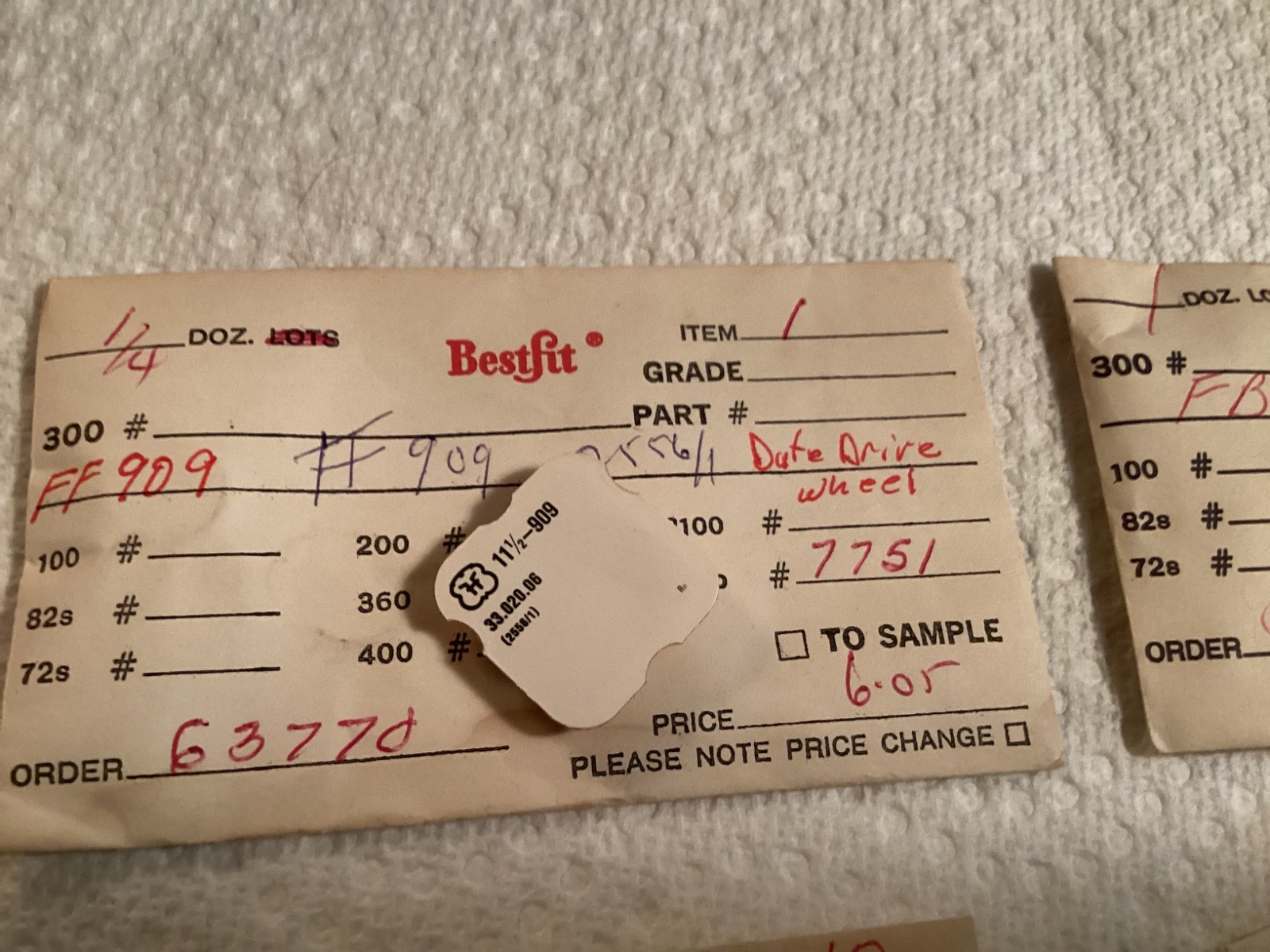 Assorted watch parts for stock