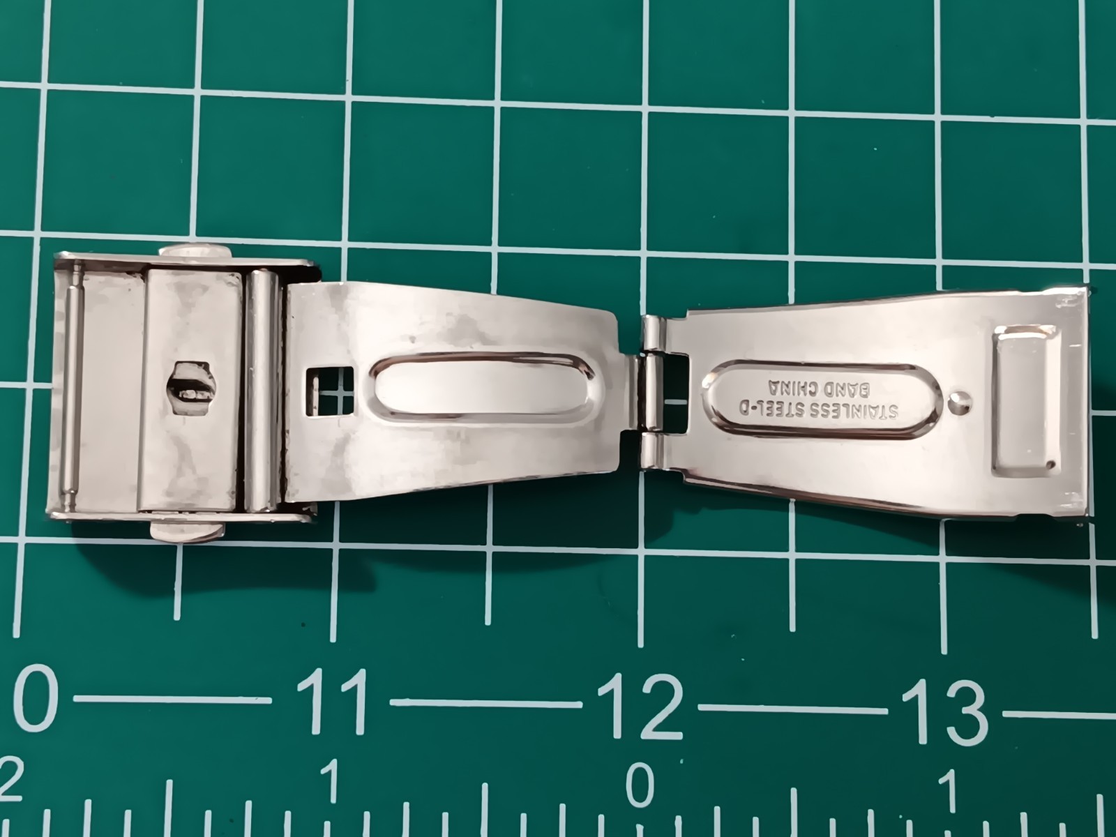 Genuine Seiko Push Button Foldover Silver Stainless Steel CLASP 18 mm — 20 mm