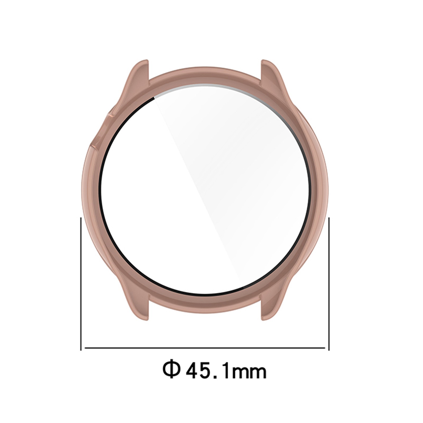 45.1MM Watch Case PC+Tempered Glass Film Protective Case for Amazfit GTR Mini