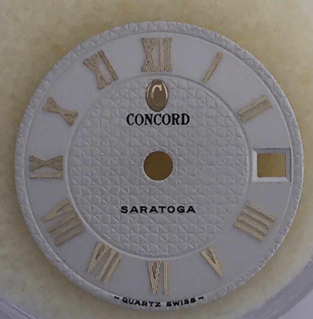 Genuine CONCORD Ladies SARATOGA Silver Dial For 18K Gold & SS Watch