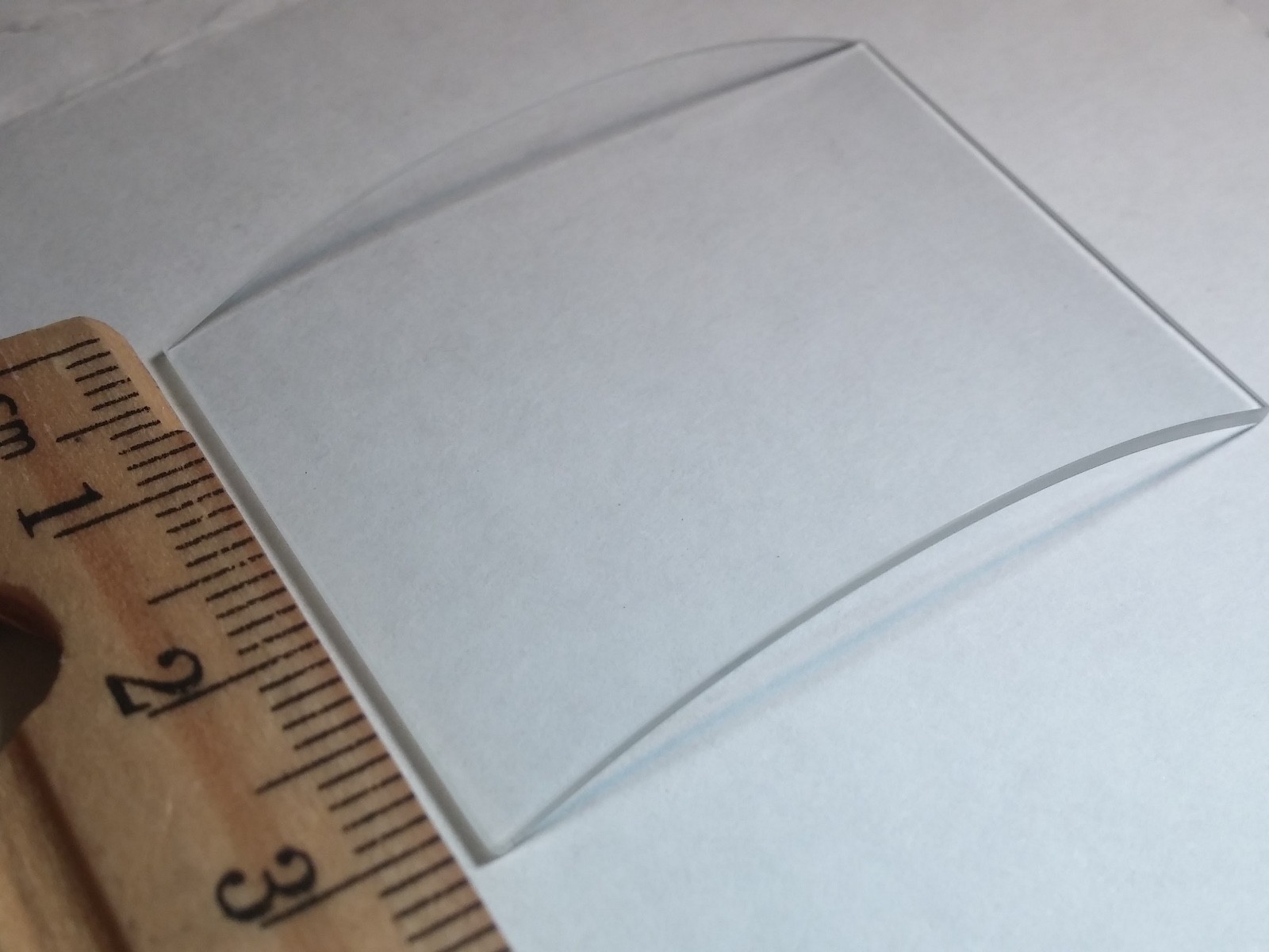 Unbranded CMX R 40 crystal double curve 30x40mm x 1mm thick