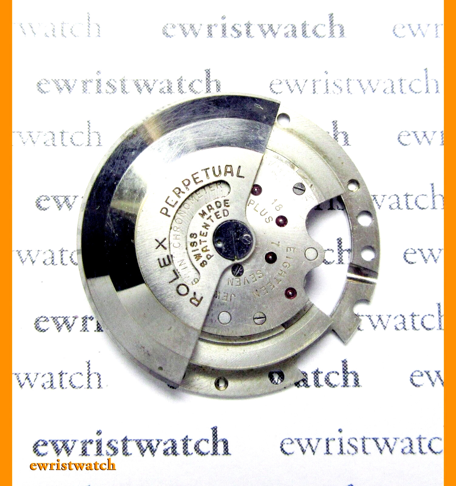 Genuine Rolex Complete Rotor w/Weight 10½L A296 765 775 Big Bubbleback 6098 6200