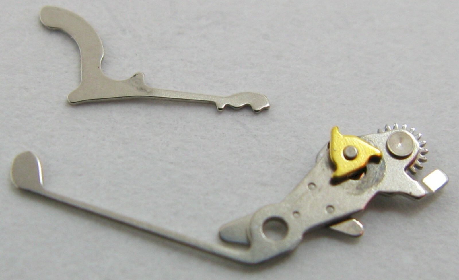 Cartier caliber 83 part: quick set mounted & setting lever spring