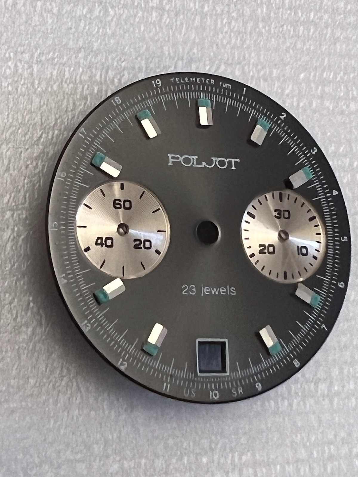 Chronograph 3133 Movement (USSR) Poljot Dial.