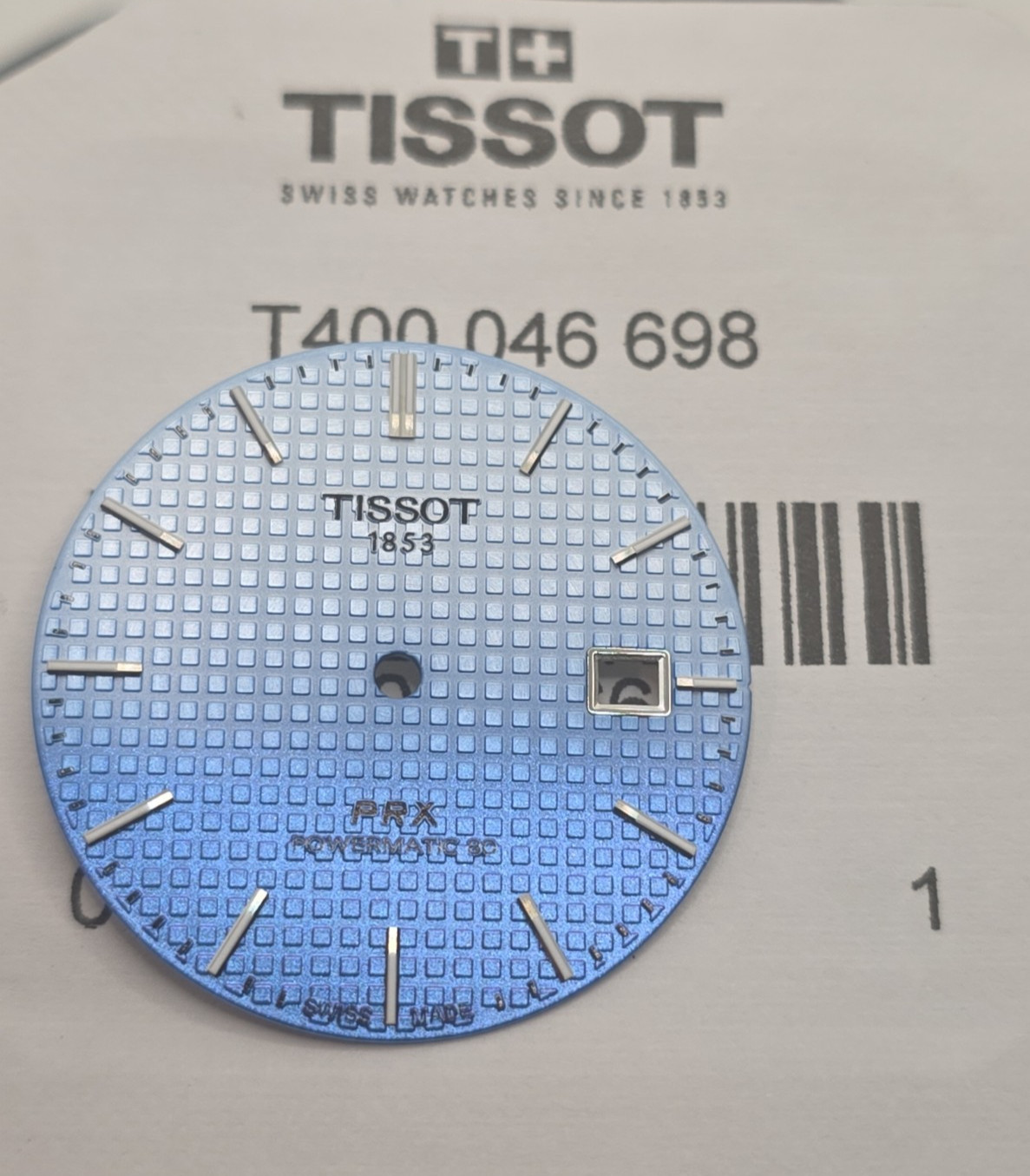 Tissot PRX Gradient Powermatic 80 Dial Original New T400046698 Blue Reflect