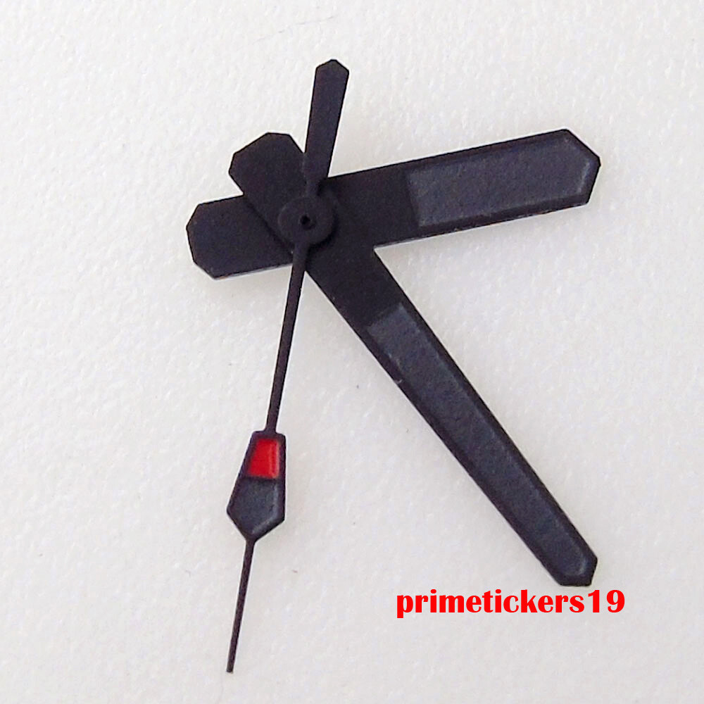29mm Black Watch Dial Gray Marks Hands Set Week Date Fit NH36 Automatic Movement