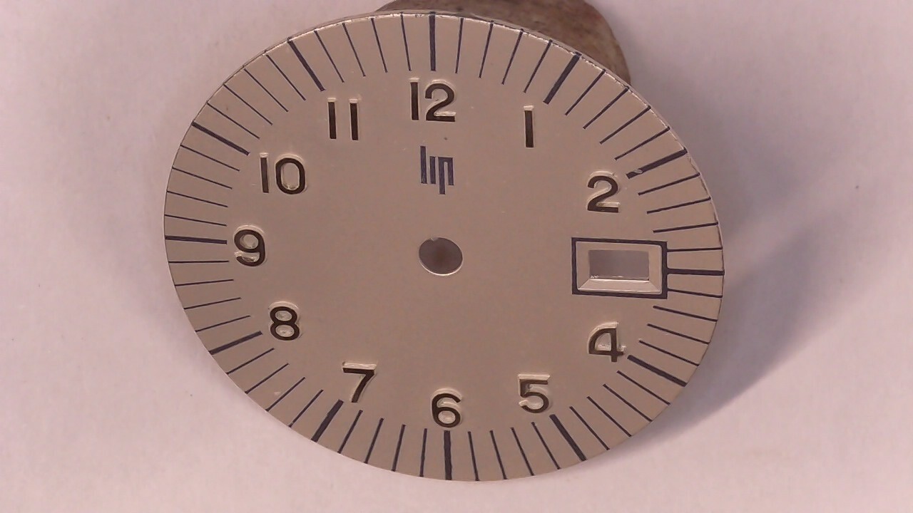 Lip Watch R558 Vintage Dial 25.50 Mm Gray Index