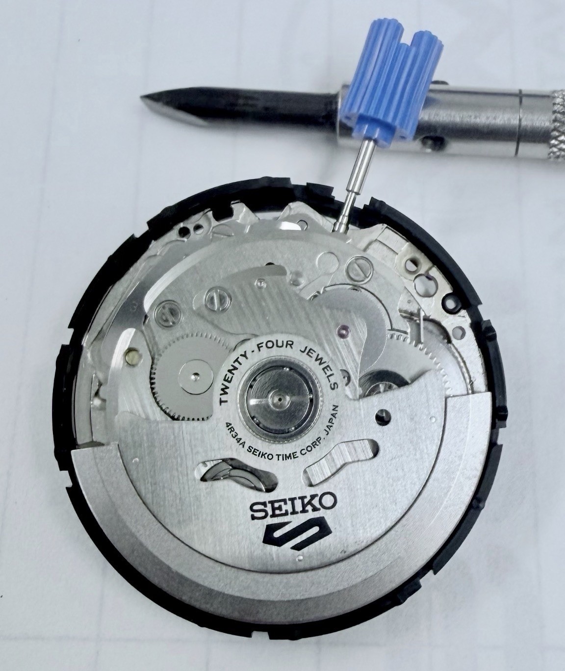 Seiko Automatic GMT Movement 4R34 Genuine And New