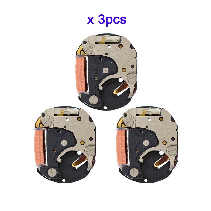3 PCS Seiko 1f20 Watch Movement 2 Hands.3pcs, No Hour Wheel, No Stem. For Parts