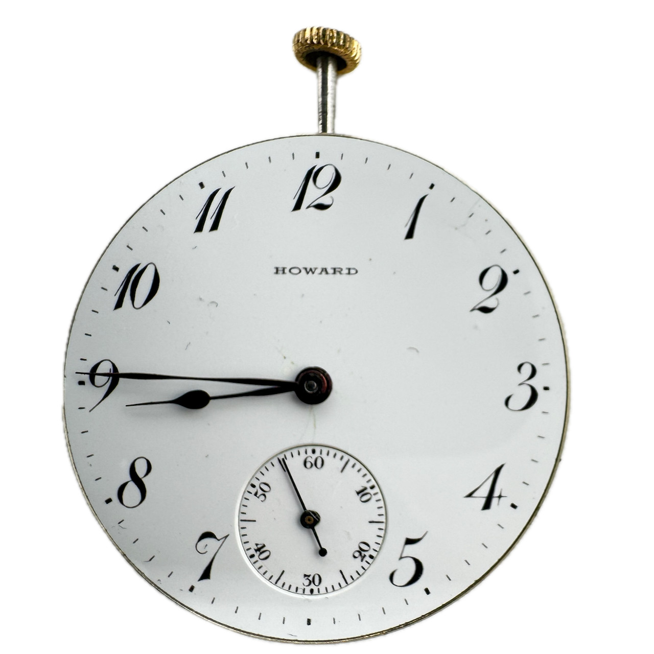 Antique Howard Porcelain Breguet Style Dial Pocket Watch Movement Series 7 USA