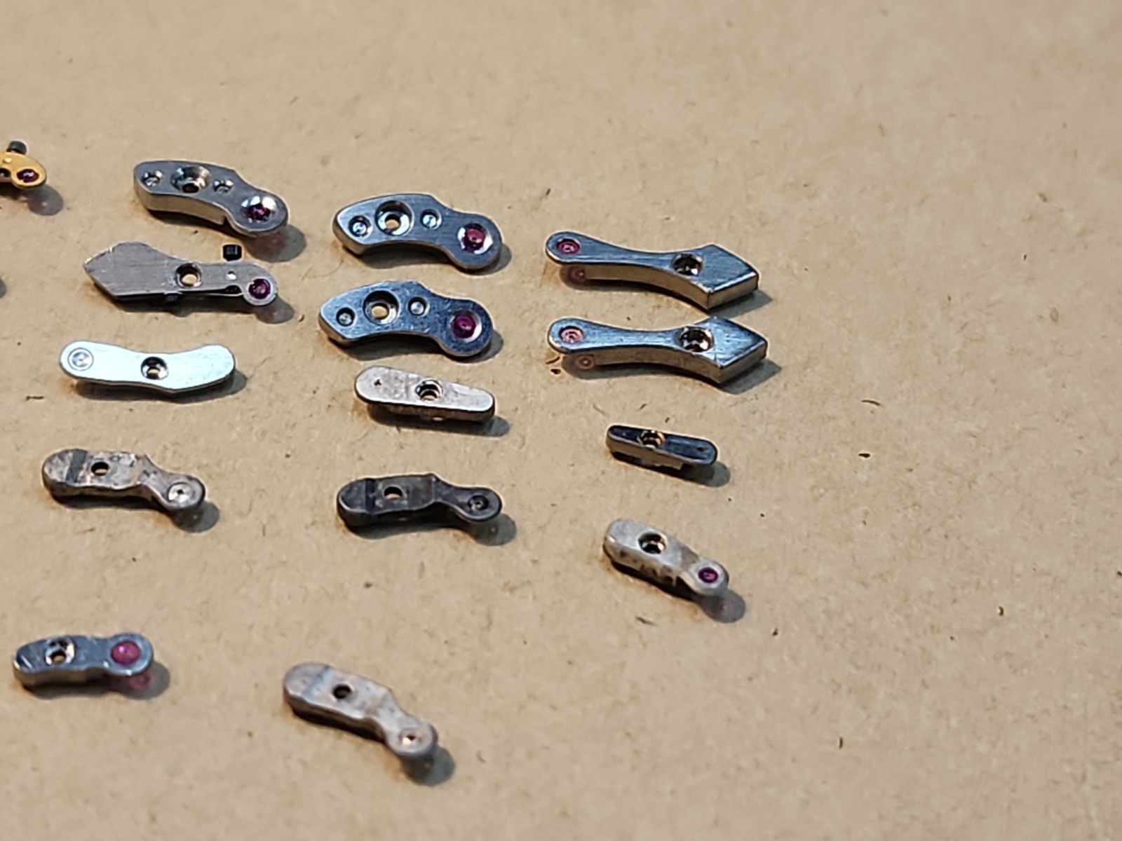 Lot Of Mixed Wristwatch Bridges Movement Parts Spares Repairs