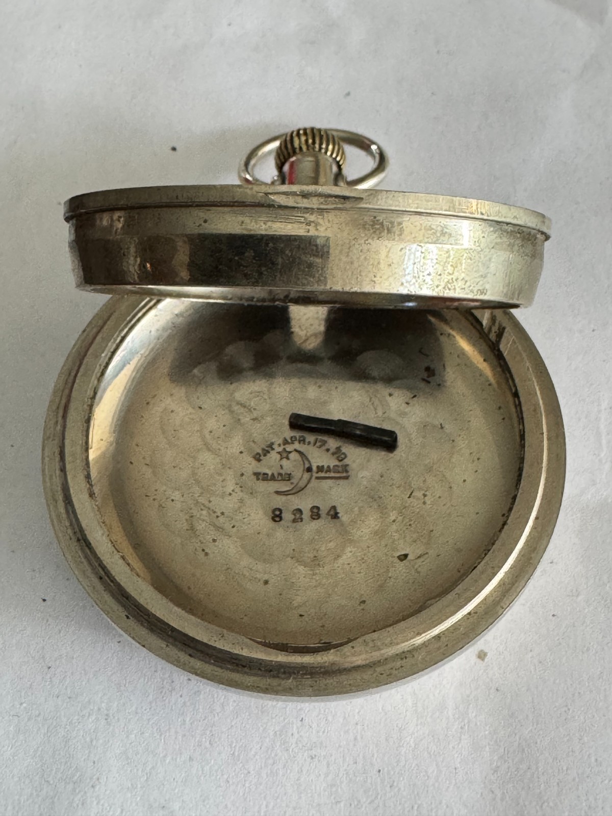 VINTAGE 18 SIZE CRESCENT SWINGOUT STYLE POCKET WATCH CASE PENDANT & LEVER SET