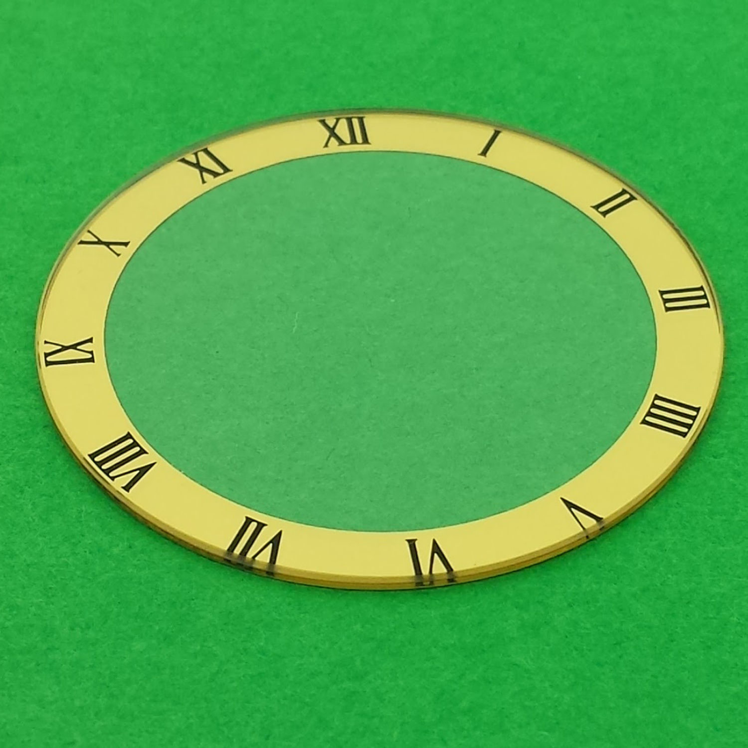 Watch Crystal Gold Trim with Roman Numerals