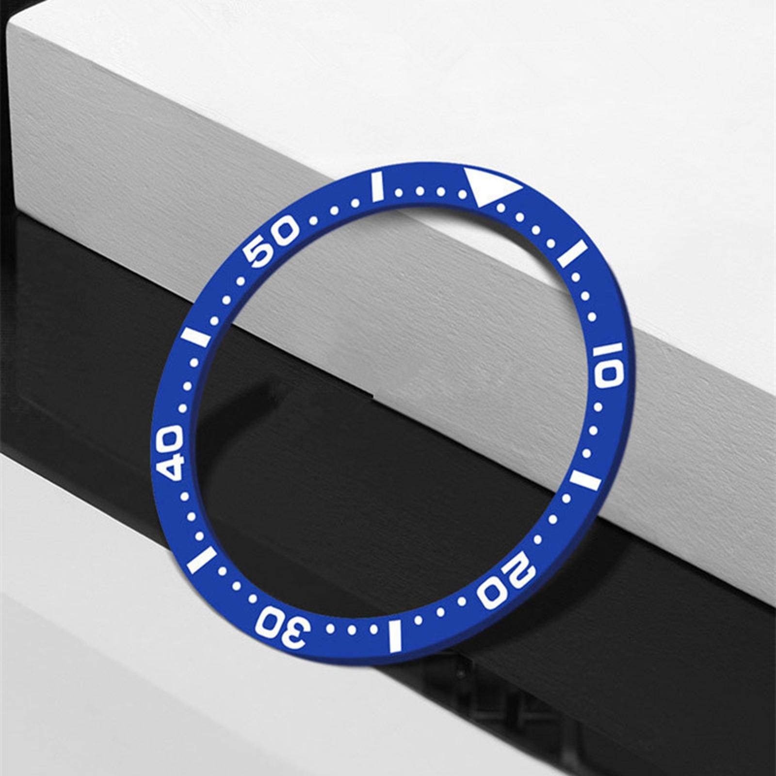 3 Colors 38mm Flat Ceramic Watch Bezel Insert Spare Part For SKX009 SKX007 Watch