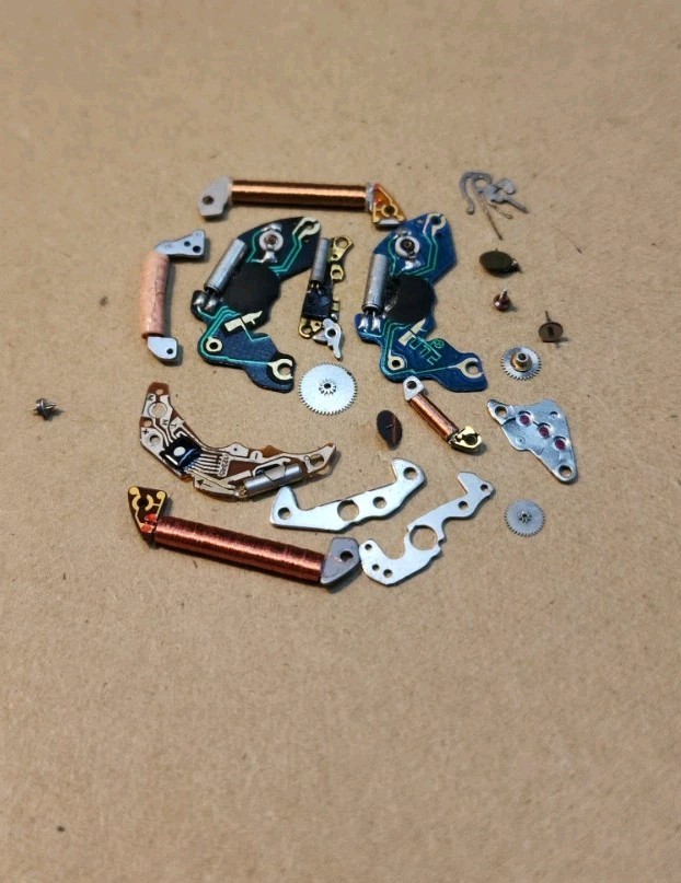 Lot Of Mixed NOS Circuits Coils Quartz Watch Movement Parts Repairs Spares
