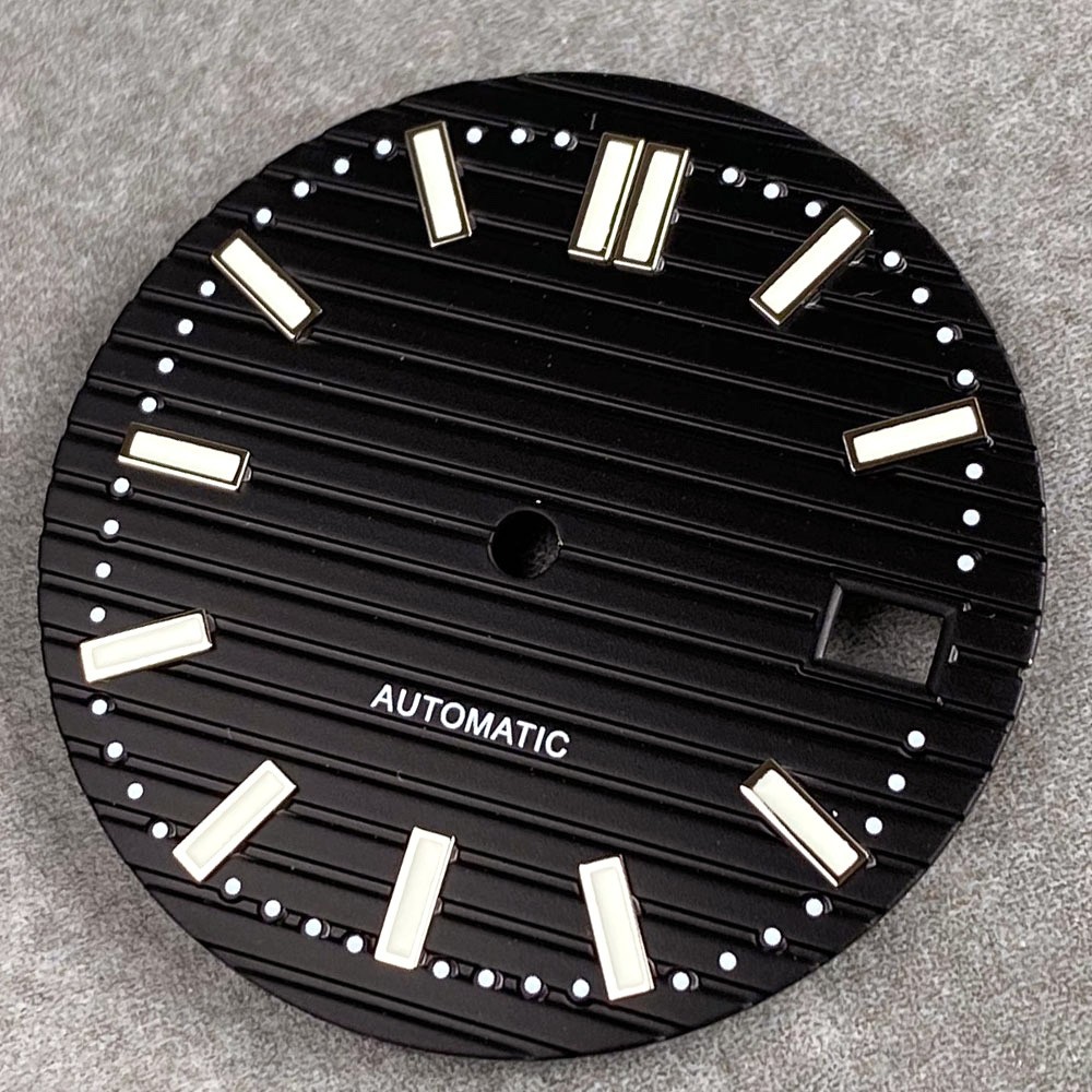 29.2mm Black Blue White Watch Dial Luminous for NH35 ETA 2824 PT5000 MIYOTA 8215