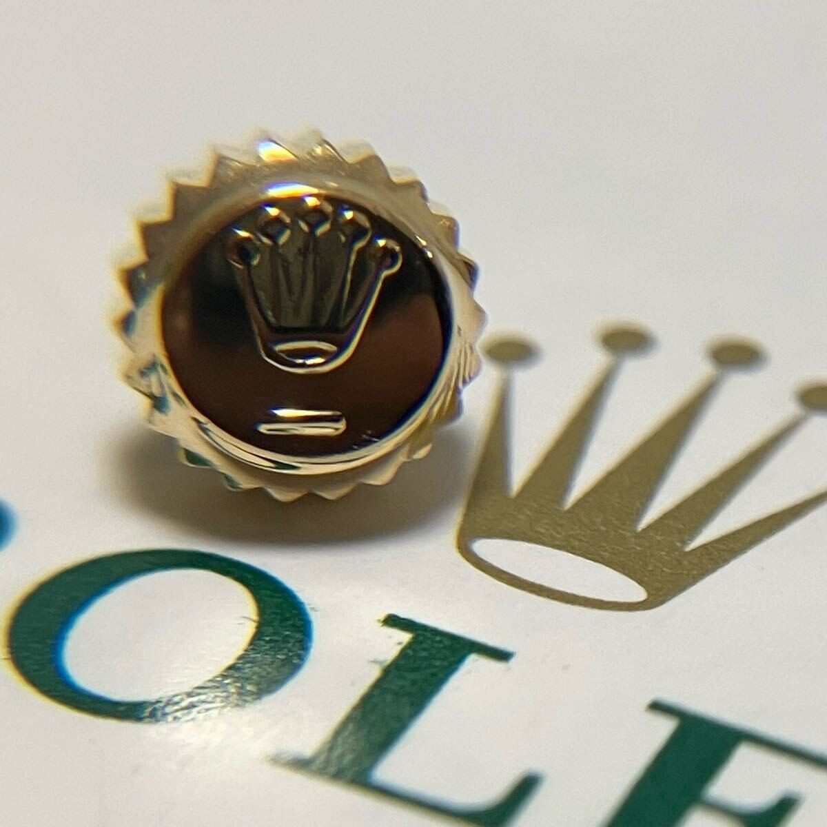 Rolex Crown 530-8 Yellow Gold 5.3mm Fits 69173 79173 1675 16758 Used