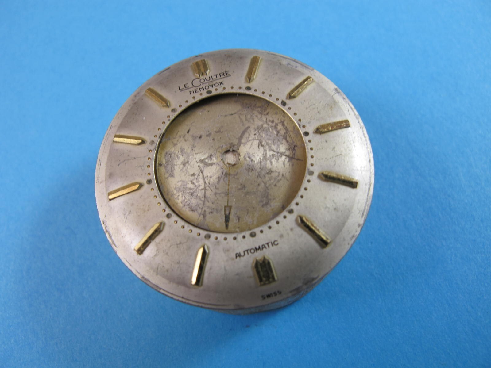 LECOULTRE AUTOMATIC CALIBER 815 MEMOVOX DIAL SET DATED 1958 FOR YELLOW CASE