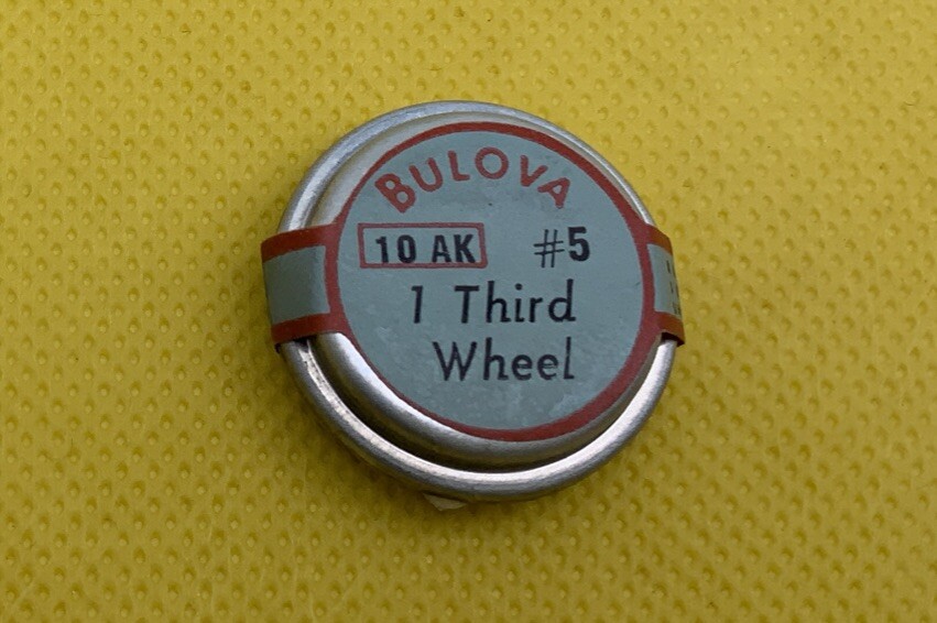 Bulova 10 AK #5 Third Wheel. Sealed. New Old Stock. 12A3