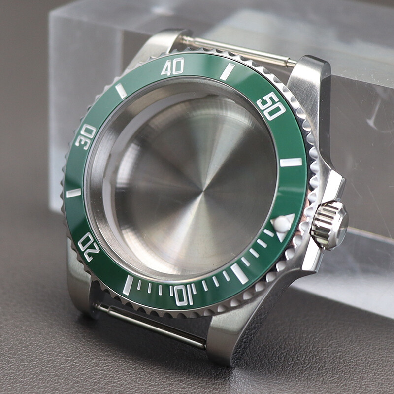 40mm Diver Watch Case Ceramic insertion frame Sapphire For Seiko nh35/36Movement
