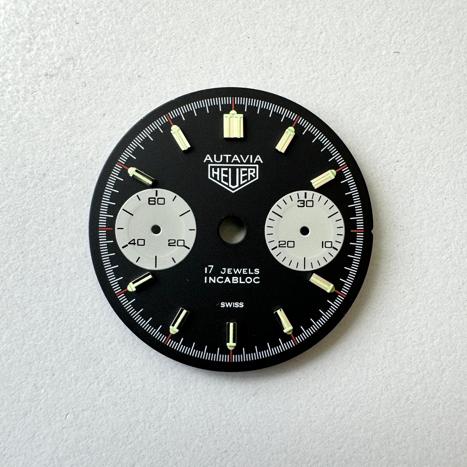 HEUER AUTAVIA – 7733 VALJOUX – CHRONO – DIAL – NOS – NEW OLD STOCK – DIAL