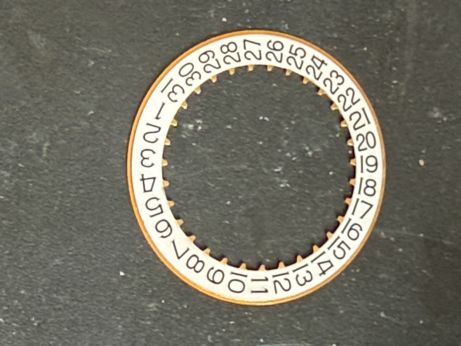 GENUINE Audemars Piguet white Calendar Date Disc for Cal 3120 3126 new condition