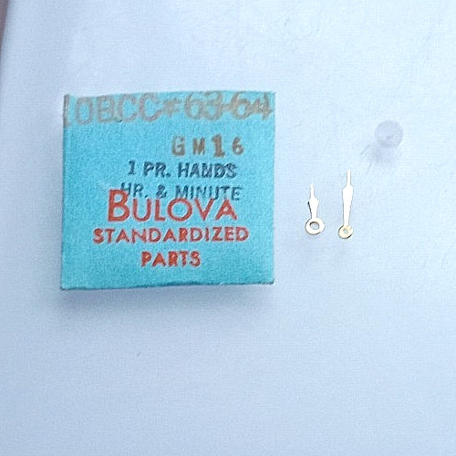 Bulova 10BCC Watch Hands Gold Modern 16 watch part #63-64