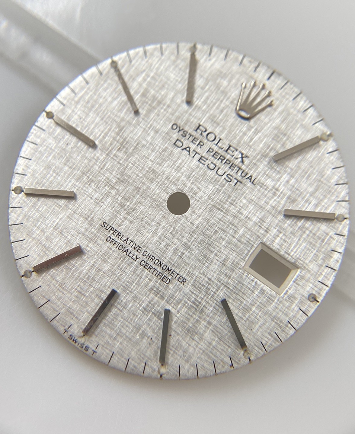 Original Rolex 36mm Datejust 16014 16220 16234 Cal. 3035 Silver Linen Dial