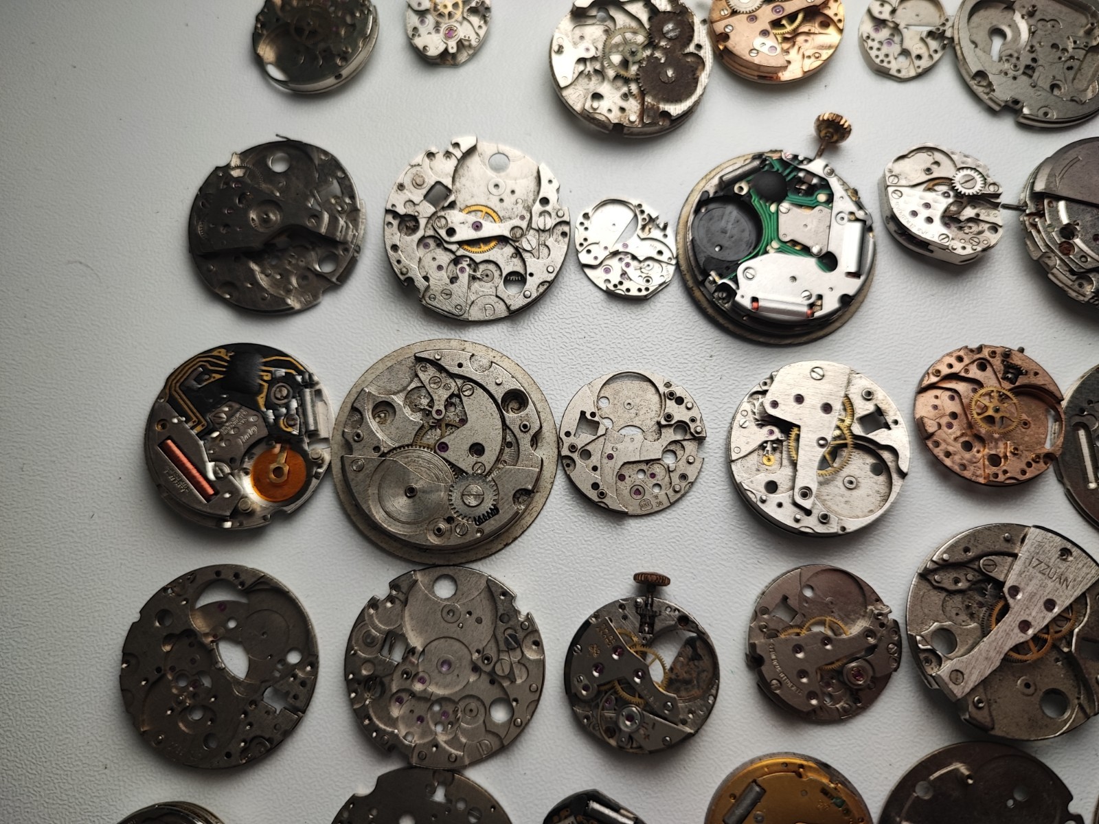 mix Watch Main Plate platinum lot as fe jej bfg fhf eta ronda amida dursa others
