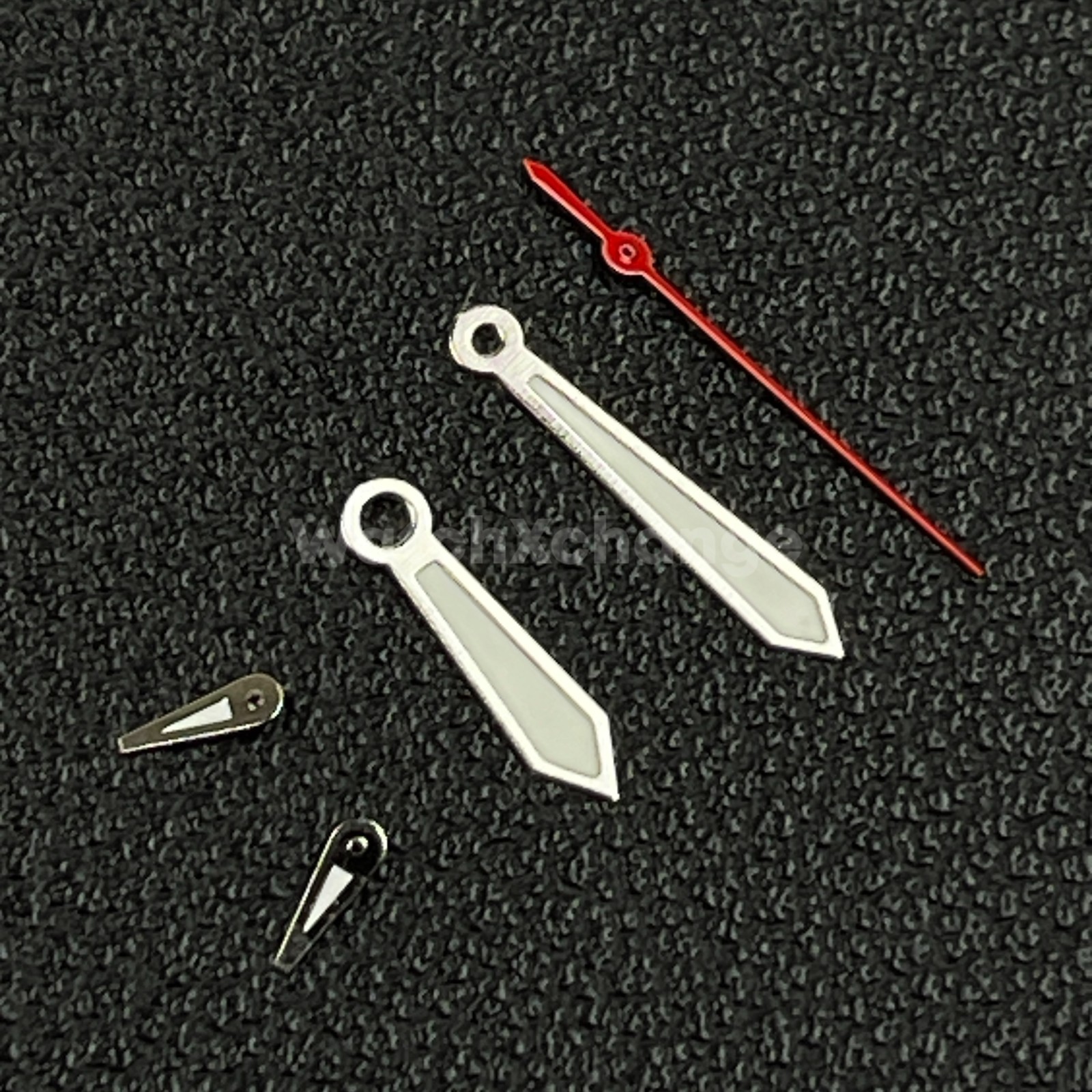 Silver & Red 5 Hand Watch Hands Set for PE50 PE90 PE60 PE70 PE80 Movement