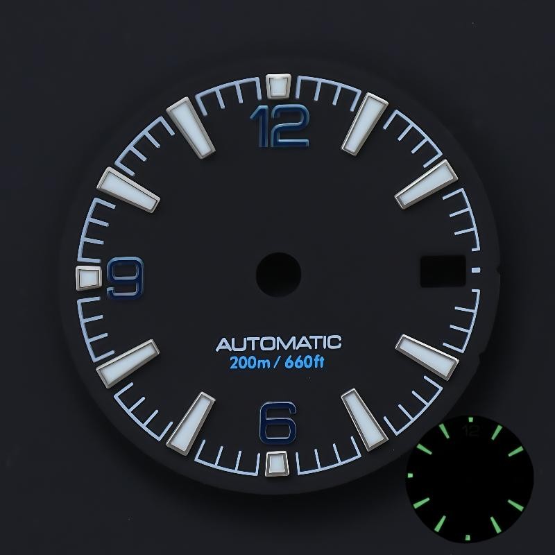 NH35 Watch Dial C3 Luminous Crown 3 or 3.8 Mod for Seiko NH35 Movement Parts