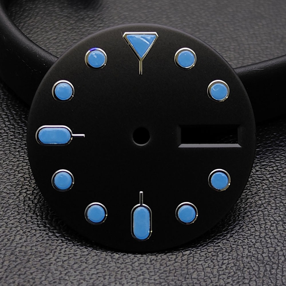 NH36 Dial 28.5mm Orange Black Green Luminous Fits NH36 Movement Watch Parts